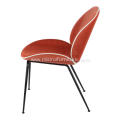 New design dining chair orange leather Beetle Chair